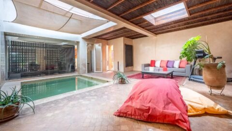 Villa Garden in Marrakech, Morocco