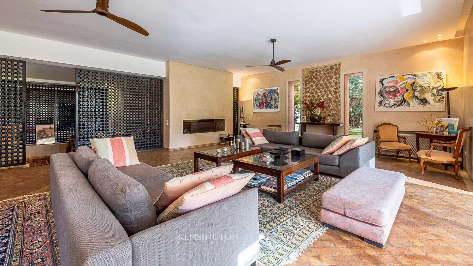 Villa Garden in Marrakech, Morocco