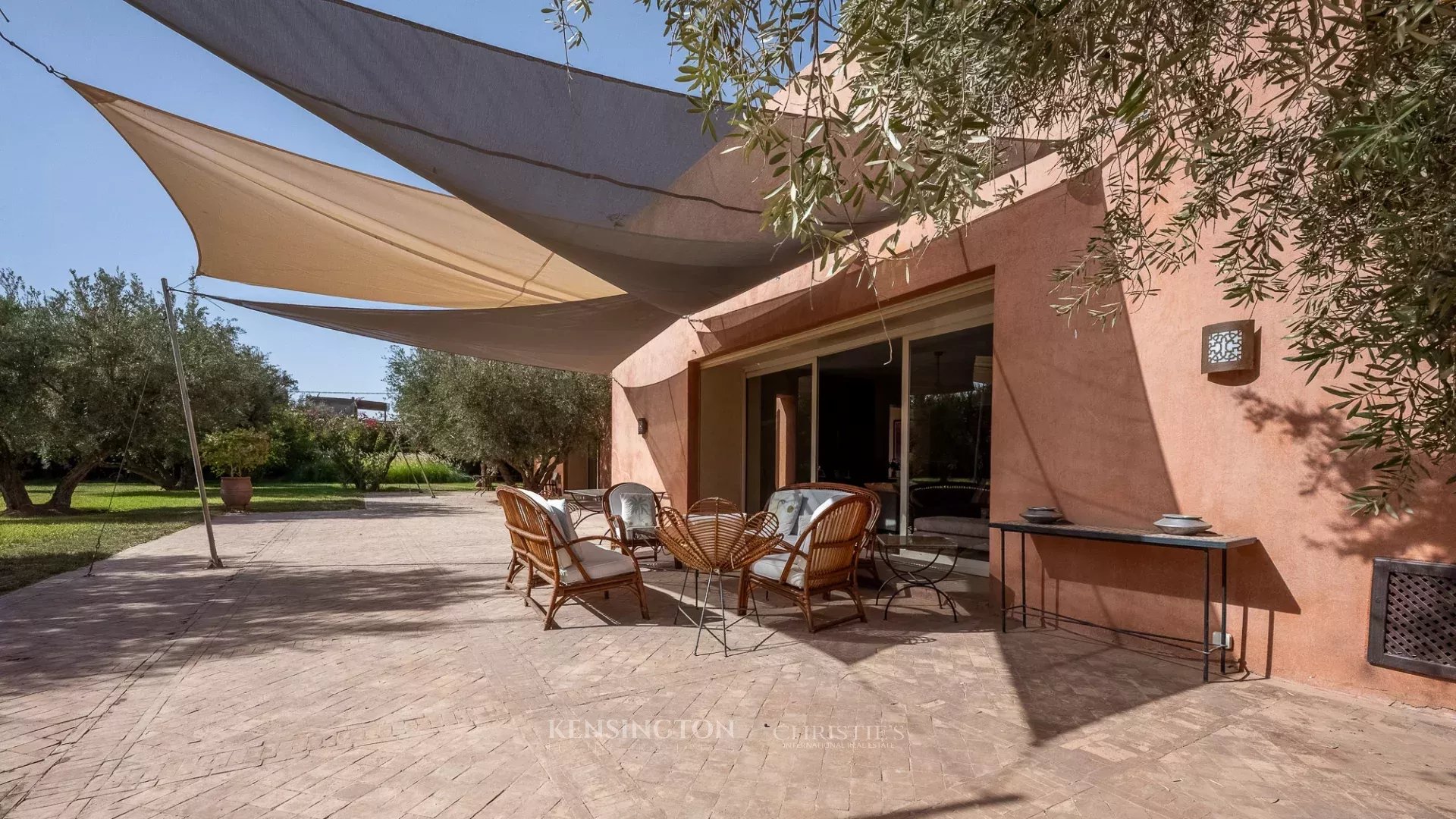 Villa Garden in Marrakech, Morocco