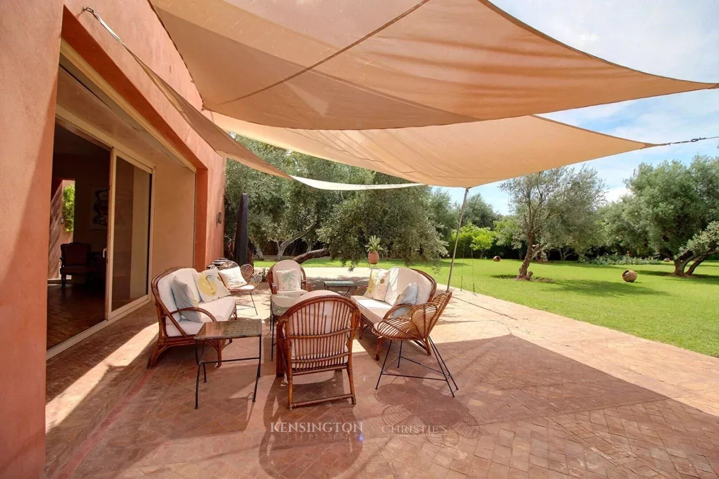 Villa Garden in Marrakech, Morocco